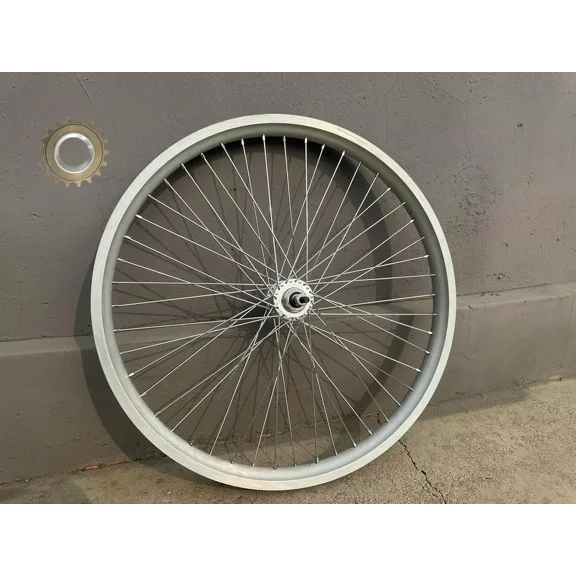 CDH 26"X3.5 Rear Bicycle Wheel Rim 12G & 18T Freewheel, Aluminum Alloy Wheel