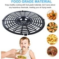 thumbnail image 4 of Air Fryer Replacement Parts, Round Grill Plate Crisper Plate for 3.7-4.0 QT Non-Stick Coating Air Fryer Accessories Air Fryer Rack Compatible with Gowise Chefman Dash Power, Dishwasher Safe, 4 of 7