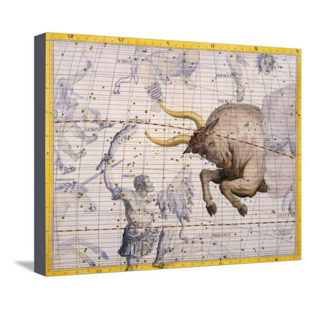 Orion Collection Bridge (The Constellation of Taurus the Bull and Orion by James Thornhill Stretched Canvas Print Wall Art By Stapleton)