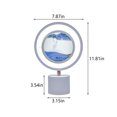 thumbnail image 3 of Latrodar Mobile Sand Painting, 360 ° Rotating Quicksand Table Enduring m Decorations (10ML) Blue Home Tools, 3 of 5