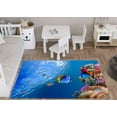 thumbnail image 3 of Animal Rug, Fish Rugs, Popular Rug, Entry Rug, Underwater Fish View Rugs, Blue Rugs, Cool Rug, Ocean Landscape Rug, Car Mat Rugs, 2'x3' - 60x90 cm, 3 of 4