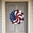 thumbnail image 2 of WWC 4th of July Patriotic Wreaths for Front Door, Fade Resistant Red White and Blue USA Acrylic Door Decor for 250th Anniversary, Summer Porch Decor, 2 of 7