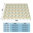 thumbnail image 4 of XMXT Throw Blanket, Yellow Daisy Seamless Decoration Machine Washable Blankets for Sofa, 60 x 50 inches Multicolor, 4 of 9