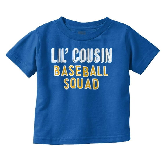 Lil Cousin Ballpark Squad Cute Family Youth T Shirt Tee Boys Infant Toddler Brisco Brands 6M