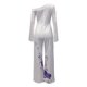 thumbnail image 5 of Mono de manga larga con estampado de hombros caídos para mujer Pantalones casuales Fridja alkflakhf37573, 5 of 6
