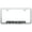 Brushed Chrome, variant on Ford Ranger Laser Etched Logo Cut-Out License Plate Frame (Chrome)
