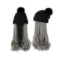thumbnail image 4 of Xihbxyly Peluca de Sombrero de Pelo Largo y Rizado de Moda, Gorro de Punto, Rizo de Lana, Rizo con Permanente de Maíz, 4 of 4