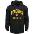 thumbnail image 2 of Toddler Black/Heather Gray Pittsburgh Penguins Play by Play Pullover Hoodie & Pants Set, 2 of 3
