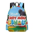 thumbnail image 1 of Mickey Mouse Clubhouse+-theme Backpack, Campus style schoolbag Bookbag with Adjustable Shoulder Straps And Large Zip Compartment, Unisex Travel Bags.17", 1 of 6