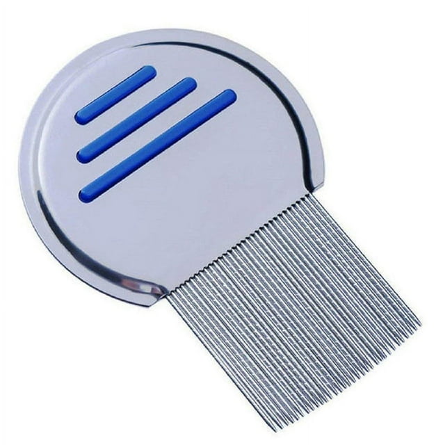 Peigne Terminator pour Poux, Peigne Professionnel en Acier Inoxydable pour Poux et Nit pour le Traitement des Poux de Tête, Élimination des Nitrates, Rouge