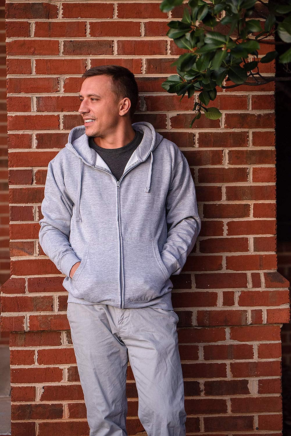 Men's Heavyweight Full Zip up Hoodie | Fleece Jacket | Warm Zipper Casual Sweatshirt with Hood