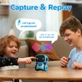 thumbnail image 6 of (3 pack) Contixo Kids Smart Robot Toy Mini Robot Talking Singing Dancing Interactive Voice Control Touch Sensor Speech Recognition Infant Toddler Children Robotics - R1 Blue, 6 of 7