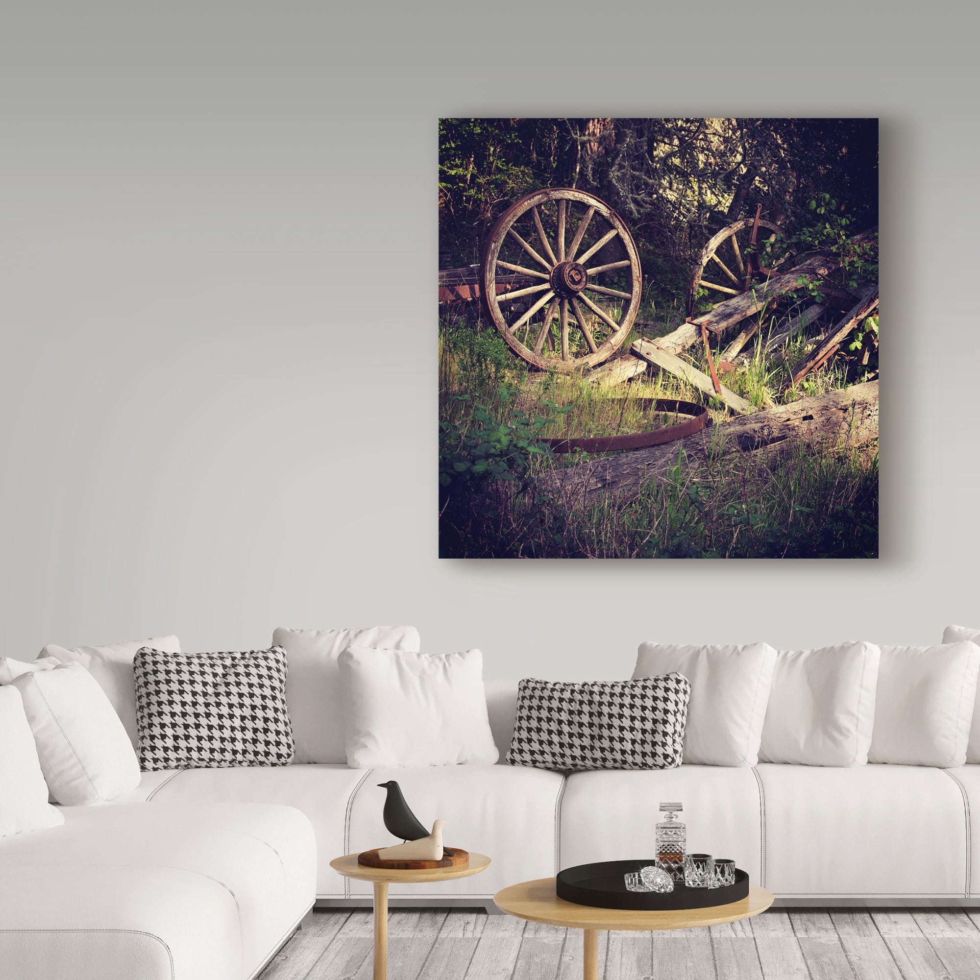 Trademark Fine Art 'Wagon Wheels' Canvas Art by Lance Kuehne