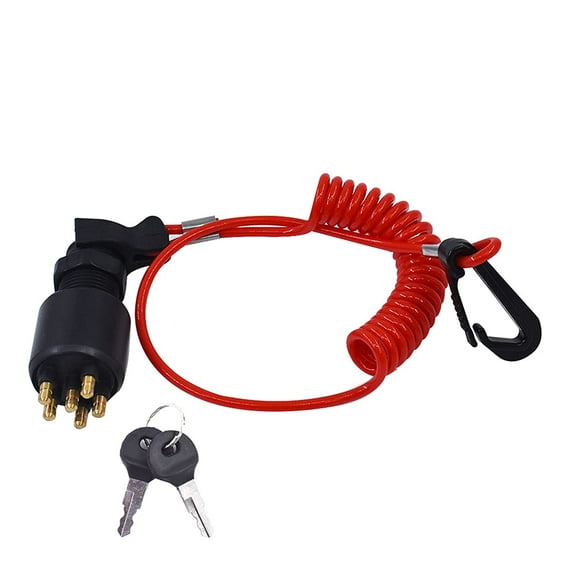 Ignition Switch Lanyard 5005801 175974 Replacement for BRP Johnson Evinrude 40-200HP Outboard Motor