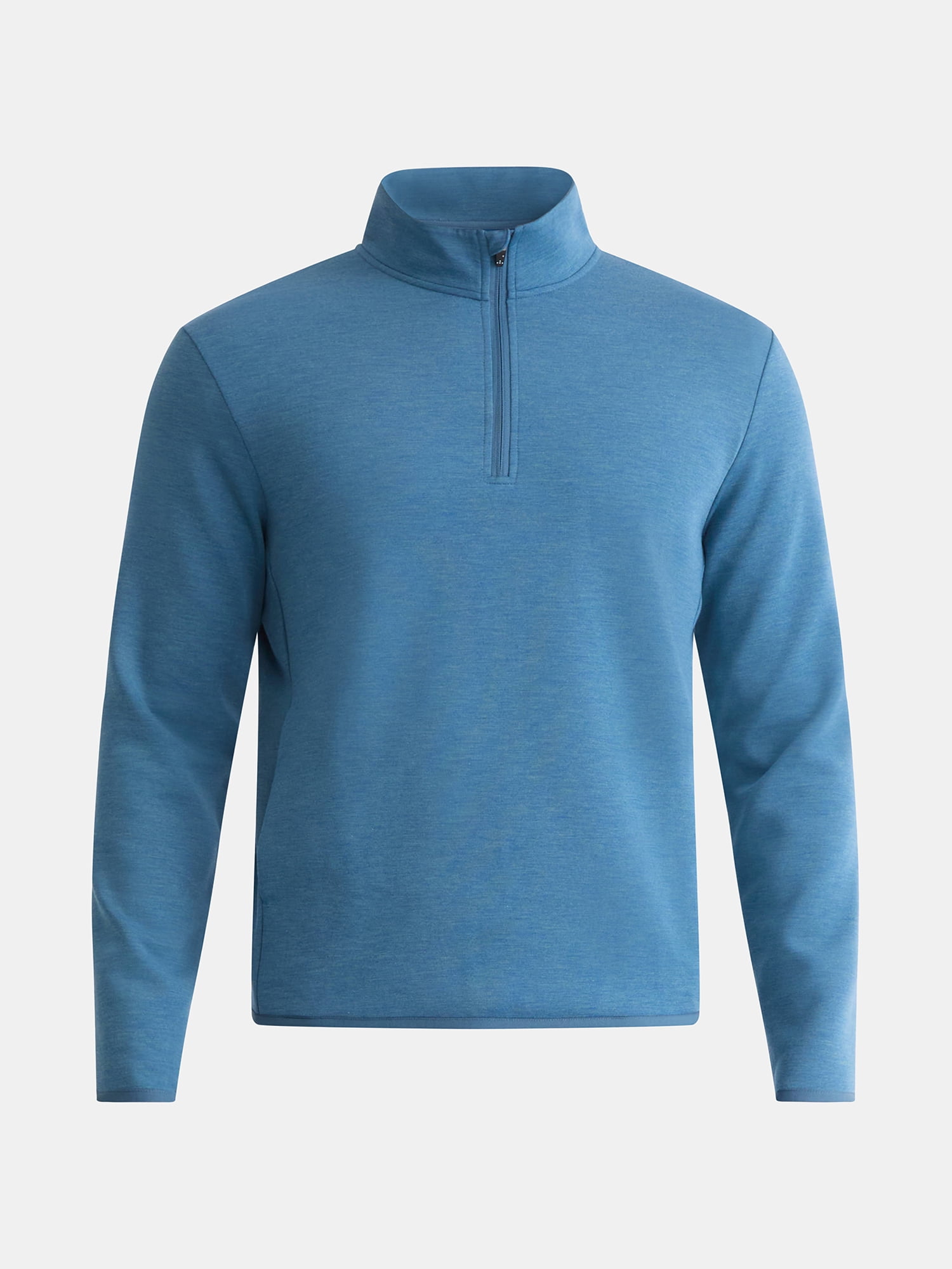 Athletic Works Men's and Big Men's Fusion Double Knit Quarter Zip Sweatshirt Jacket, Sizes S-3XL