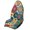 Vintage Boho Floral Print, variant on Garronmavis Waterproof Sweating Car Seat Cover, Non-Slip Breathable Universal Fit Front Seat Protector for Cars SUV Trucks Sedan Van, for Post Gym Workout, Hiking, Running