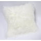 thumbnail image 1 of Funda de almohada de piel de cordero (píldora de piel mongol blanca natural de 16" x 16", 1 of 5
