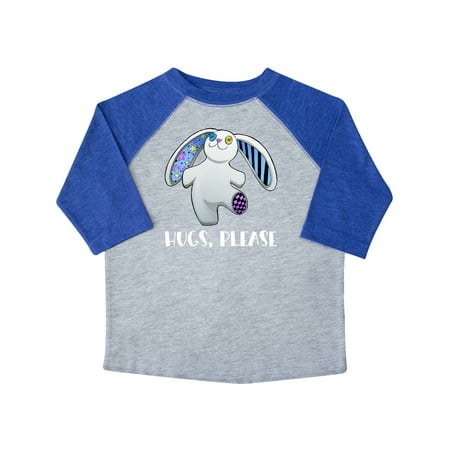 

Inktastic Hugs Please Cute White Goth Stuffed Bunny Gift Toddler Boy or Toddler Girl T-Shirt