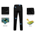 thumbnail image 6 of Little Donkey Andy Men's Fleece lined Hiking Ski Snow Pants, Winter Windproof Softshell Pants, Warm and Water Repellent, Black S, 6 of 7