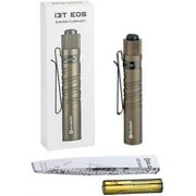 OLIGHT I3T EOS 180 Lumens Dual-Output Slim EDC Flashlight for Camping and Hiking, Tail Switch Flash Light with AAA Battery (Desert Tan)