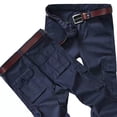 thumbnail image 4 of Pantalones cargo para hombre Y2k, pantalones de verano estilo hip hop, ajustados, de color azul marino, de algodón, para exteriores, de nailon, informales, nuevos pantalones de trabajo estilo Harajuku, 4 of 5