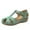 Green, variant on Utoimkio Women's Closed Toe Flat Sandals Summer Ankle Strap Outdoor Platform Sandals Casual Comfort Breathable Beach Sandals for Women
