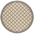 thumbnail image 5 of SAFAVIEH Beach House Nima Trellis Indoor/Outdoor Area Rug Cream/Brown, 3' x 5', 5 of 10