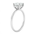 thumbnail image 2 of Cora Jewellery 1.5CT Round Moissanite Enagagement Ring, 18K White Gold, 2 of 7