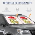 thumbnail image 4 of Balery 2 Piece Avocado Lovers Wearing Umbrella Car Windshield Sun Shade|Foldable Front Windshield Shade for Car Front Window for Most Sedans SUV Truck-Medium, 4 of 7