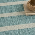 thumbnail image 5 of Nourison Positano 10' x 14' Aqua Ivory Modern Indoor/Outdoor Area Rug, 5 of 11