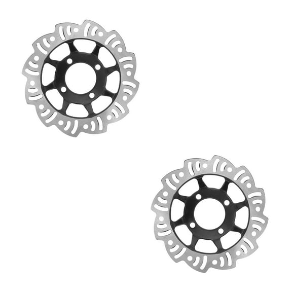 Worgeous 2pcs Cast Iron Brake Disc Accessory Universal Motorcycle Brake Disc Spare Part Go Kart Disc Brake Disk Replacement Metal Brake Disc Disk For Mini Bike Go Kart