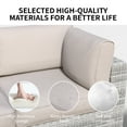 thumbnail image 6 of SHGJ&SOFT 7 Piece Patio Furniture Set, Wicker Outdoor Sectional Sofa with Washable Cushion Covers and Tempered Glass Table, Rattan Conversation Set for Poolside, Lawn, Balcony, 6 of 11