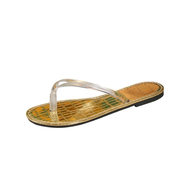 Zapatos Casuales de las Mujeres de Moda Versátil Transparente de Tacón Bajo Tamaño Mayor Estilo Primavera/Verano Zapatillas de Moda Y Cómodas