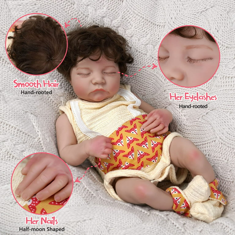JIZHI® 17 Inch Lifelike Reborn Baby Soft Skin Realistic Newborn
