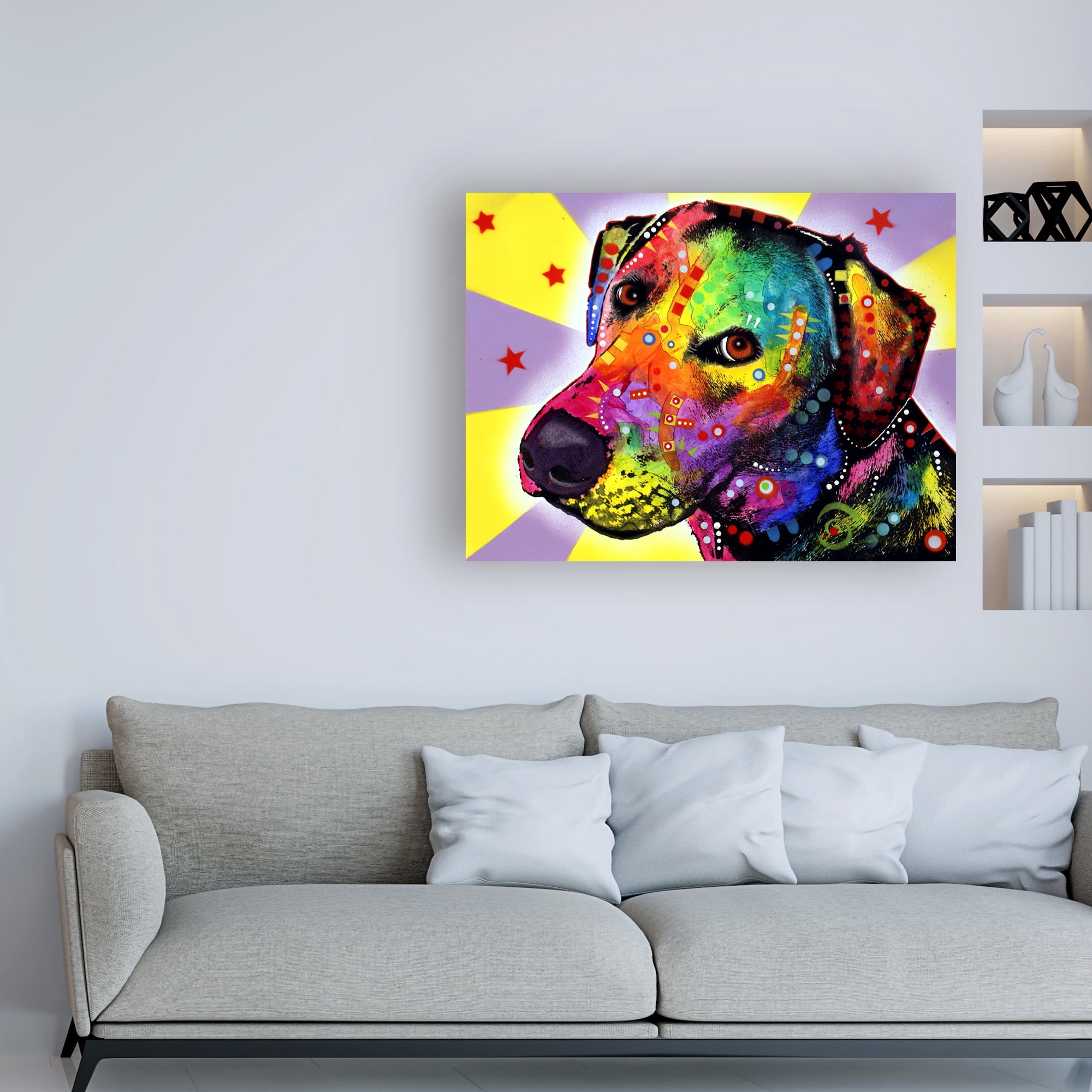 Trademark Fine Art 'Yellow Sorta Lab' Canvas Art by Dean Russo