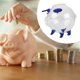 thumbnail image 5 of Alcancía Moneda Caja Contenedor Decoración Colección Decorativa Precioso Animal Cerdo Azul y 7cm, 5 of 6