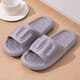 thumbnail image 1 of Xiao Hua Sandalias de baño antideslizantes de secado rápido para mujer y hombre, con suela gruesa y amortiguación extra (talla 44-45, gris), 1 of 2