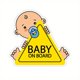 thumbnail image 2 of 1Pcs Baby Safety Car Stickers, Baby Drinking Stickers Decals - Ensure Safe Driving, Eye-catching Tips, Ideal for Parents, 2 of 6