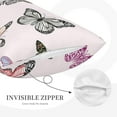 thumbnail image 3 of Balery Beautiful Butterfly Bedding Queen Pillow Cases - Envelope Closure - Soft Brushed Microfiber Fabric - Shrinkage and Fade Resistant Pillow Cases-14"x20", 3 of 6