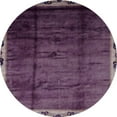 thumbnail image 1 of Ahgly Company Indoor Round Abstract Plum Purple Abstract Area Rugs, 8' Round, 1 of 6