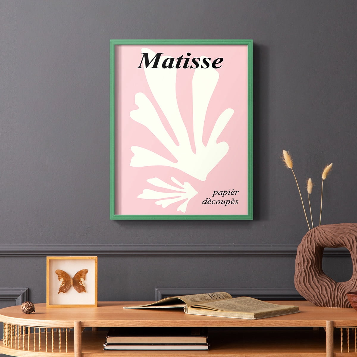 Matisse CCCLVI in Green Solid Wood 8 x 10 Framed Print