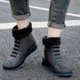 thumbnail image 1 of Mujer Hombre Botas De Pesca Antideslizantes Y Cómodos Botas De Lluvia Con Forro De Piel Botas A Media Pantorrilla DQrwqpou Tenis De Mujer Tenis De Hombre, 1 of 6