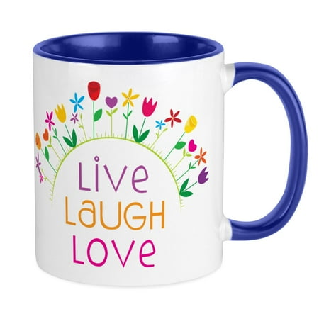 

CafePress - Live Laugh Love Mug - Ceramic Coffee Tea Novelty Mug Cup 11 oz