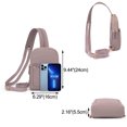thumbnail image 3 of UTO Small Backpack Purse for Women Crossbody Sling Bags Vegan Leather Fashion Chest Bag Daypack for Traveling(Pink Purple), 3 of 8