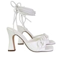 thumbnail image 4 of XY London Womens Rhegan Chain Detail Lace Up High Heels, 4 of 4