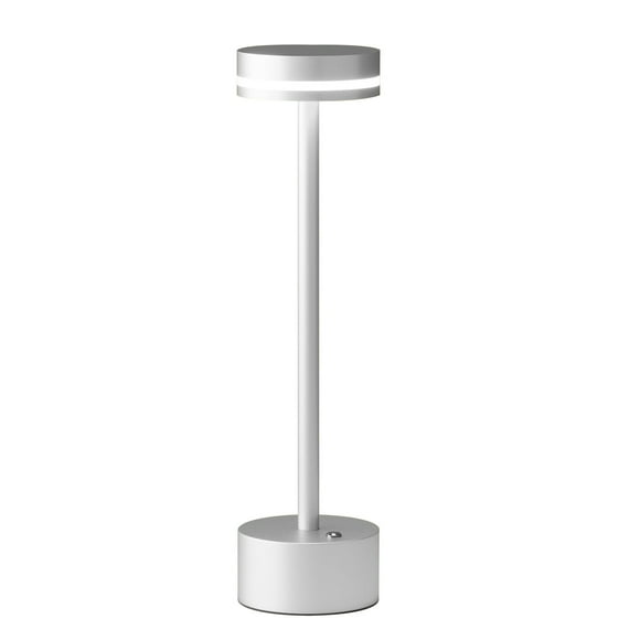 Lámpara de Mesa LED Recargable y Inalámbrica Interruptor Táctil Cuerpo de Aluminio Completo