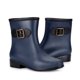 thumbnail image 4 of Zapatos impermeables antideslizantes para mujer, zapatos de lluvia de Color sólido, botas medias con cerrojo de tacón bajo de plástico Wmkox8yii  ghj501, 4 of 4
