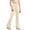 Beige, variant on TAIAOJING Toddler Baby Kids Girl's Leggings High Waisted Flare Pants Yoga Bootcut Pants Solid Color Full Length Bell Bottoms Casual Joggers, 4-5 Years