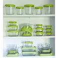 Anchor Hocking 10Piece TrueSeal Glass Food Storage Set with Green Lids