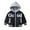 Black, variant on Kids Hoodie Jacket Boys Girls Full Zip Hooded Sweatshirt Warm Long Sleeve Outerwear with Pockets for Daily Wear